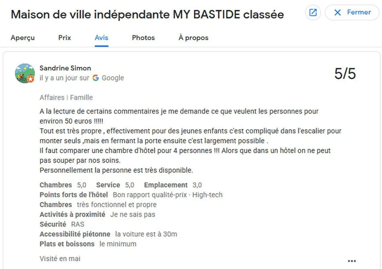 La Maison de Ville indépendante My Bastide Classée Villefranche-de-Rouergue 0*,  Francia